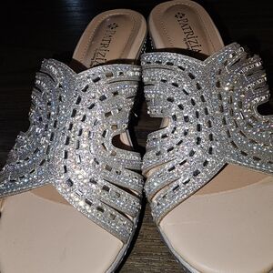 Patrizia Women's Sparkling Silver Sandals